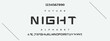 Night Abstract digital modern alphabet fonts. Typography technology electronic dance music future creative font. vector illustration