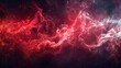 Celestial dance of red nebulae amidst cosmic smoke, invoking the mysteries of the universe