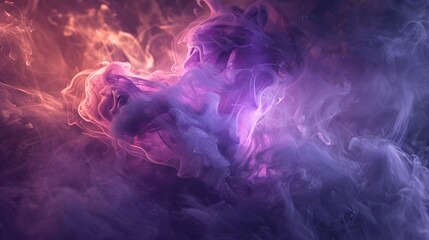 Wall Mural - A smoking purple heart