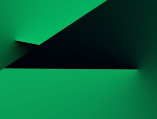 Wall Mural - 4K Abstract geometric green background
