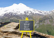 Do your best today symbol. Concept words Do your best today on beautiful black chalk blackboard. Beautiful mountain Elbrus background. Business motivational do your best today concept. Copy space.