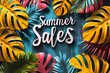 summer sale logo vector illustration