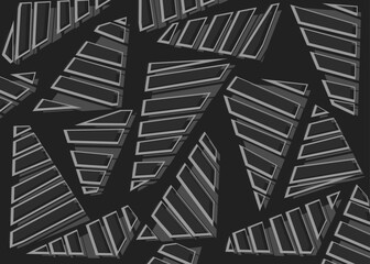 Poster - minimalist background with abstract triangle stripe pattern