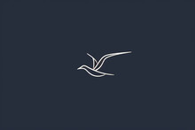 A Clean And Simple Logo Featuring A Single Line Representing A Bird's Flight Path.
