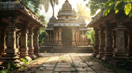 Hindu temple in southern India