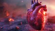 Human heart. Heart background