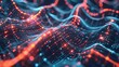 Digital neural pathways intertwined with glowing data streams