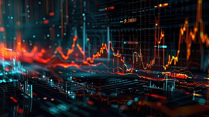 Poster - abstract financial algorithms and trading strategies