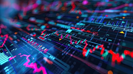 Poster - abstract financial algorithms and trading strategies