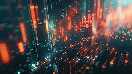 Poster - abstract financial algorithms and trading strategies