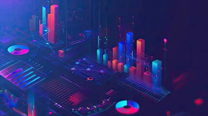 Poster - abstract financial algorithms and trading strategies
