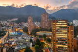 Fototapeta Miasto - Bogota city center, Santa Fe, Colombia