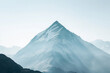 A minimalist representation of a mountain peak, capturing a sense of tranquility.