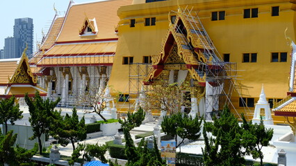 Canvas Print - Wat Dhammamongkol,The Buddha’s relic building of
Drummongkorn Temple, Viriyang,thai temple,temple,thailand,bangkok