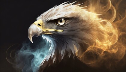 Wall Mural - american bald eagle