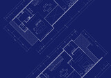 Fototapeta Sport - Write a blueprint architecture for building.
