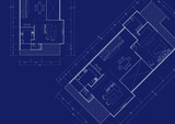 Fototapeta Sport - Write a blueprint architecture for building.
