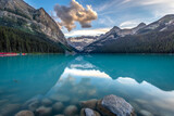 Fototapeta Sawanna - Beautiful nature of Lake Louise in Banff National Park, Canada