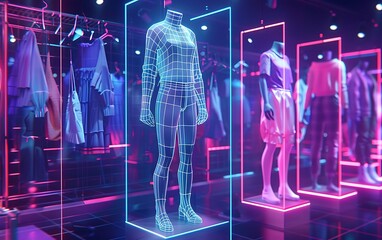 Explore 3D Virtual Clothing Shopping Experienc, Dive into a realistic virtual environment integrating online shopping