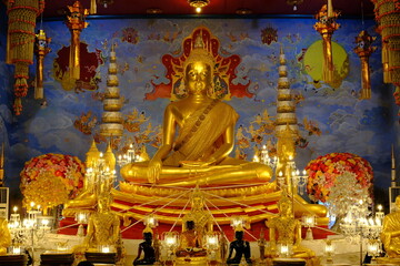 Wall Mural - buddha statue in buddhist temple,thailand,thai,thai temple,thai buddha