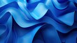 abstract blue background with wavy lines, 3d render illustration