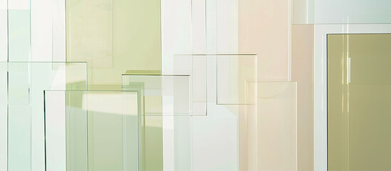 Wall Mural - Abstract background with square glasses of different shades
