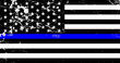Grunge flag USA with blue line