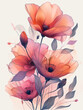 Delicate Pink Floral Illustration
