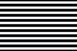 Fototapeta  - Striped background with horizontal straight black and white stripes. Seamless and repeating pattern. Editable vector illustration.
