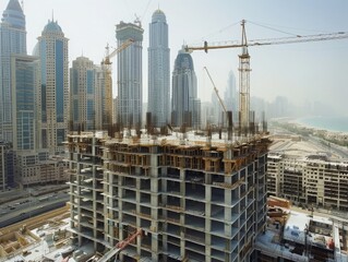 MAJESTIC CONSTRUCTION INDUSTRY ON THE ARAB DESERT