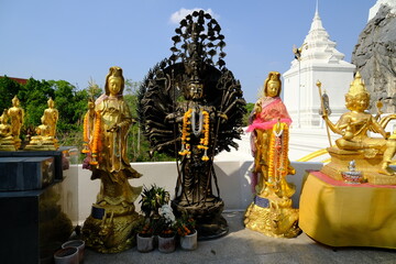 Wall Mural - buddha statue in temple,Goddess of mercy, Guan Yin , Kuan Yin , Kwan-yin ,Kwannon,gwanseeum bosal, Gwan-se-eum, Gwan-eum,Avalokitesvarak, Avalokesvarak, Lokesvarak,Kwan Im, Kwan She Im, Awalokiteswara