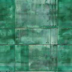 Wall Mural - Green concrete wall Seamless Pattern