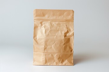 Poster - Brown paper bag on table, versatile image for various projects