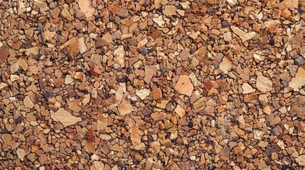 Poster - A close-up view of a pile of rocks and gravel. Suitable for construction and industrial concepts