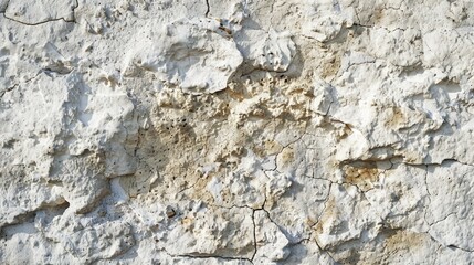 Poster - Detailed shot of a white wall with visible cracks. Suitable for backgrounds or textures