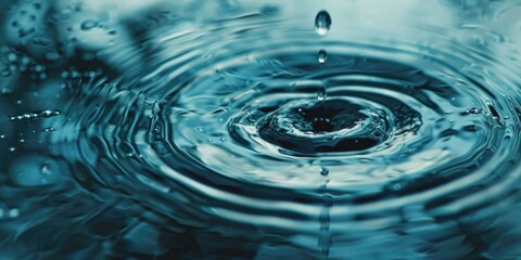 Poster - A close up of a water drop in a sink. Perfect for illustrating water conservation concepts