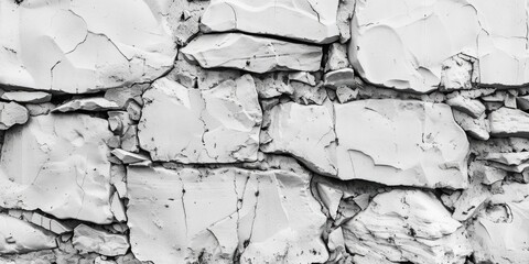 Poster - Detailed close-up photo of a rock wall. Perfect for background or texture use