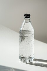 Poster - A bottle of water on a table, suitable for various uses
