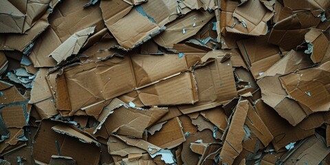 Poster - A pile of cardboard