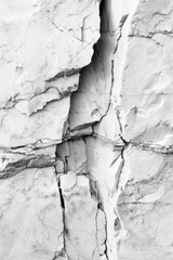 Poster - A monochromatic image of a rocky cliff. Suitable for various design projects