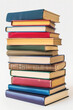 © Riva - Stack of old book on a white background