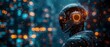 AI Sentinel: Mastering Data Flow Beyond Humanity. Concept Artificial Intelligence, Data Management, Machine Learning, Technology, Future of Data