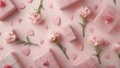 Looking for a Mother s Day gift idea Picture this a gorgeous top down view of dainty pink gift boxes embellished with lovely carnation flowers and delicate pink paper hearts set against a b