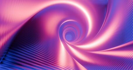 Poster - abstract background rotating spiral structure 3d render