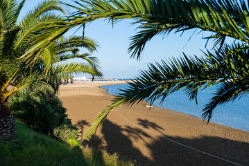 Wall Mural - Garbi Beach, San Carlos de la Ràpita, Dorada Coast, Tarragona, Cataluña, Spain.