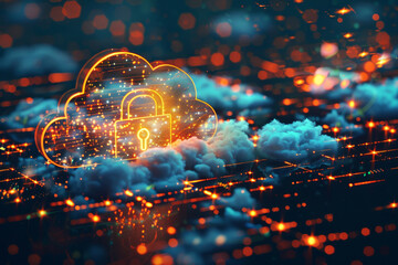 Poster - A cloud with a key on it