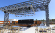 resort outdoor concert stage in summer