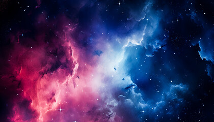 Wall Mural - The nebula background in outer space is scattered with stars which looks very amazing. galaxy star universe background