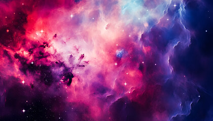 Wall Mural - The nebula background in outer space is scattered with stars which looks very amazing. galaxy star universe background