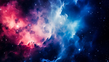Wall Mural - The nebula background in outer space is scattered with stars which looks very amazing. galaxy star universe background